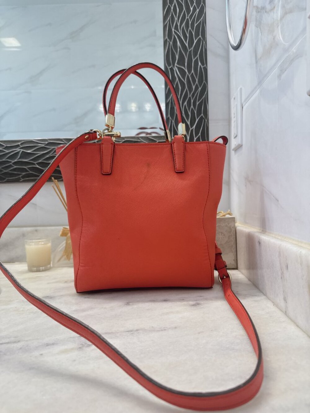 EUC Coach Madison Saffiano Leather Mini Tote Bag - Picture 2 of 15